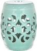 Safavieh Imperial Vine Garden Stool Light Blue Furniture main image