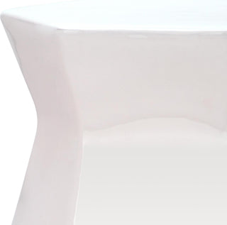 Safavieh Modern Hexagon Garden Stool Cream Furniture 