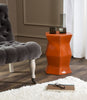 Safavieh Modern Hexagon Garden Stool Orange Furniture  Feature