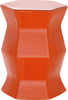 Safavieh Modern Hexagon Garden Stool Orange Furniture main image