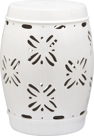 Safavieh Sakura Garden Stool White Furniture main image