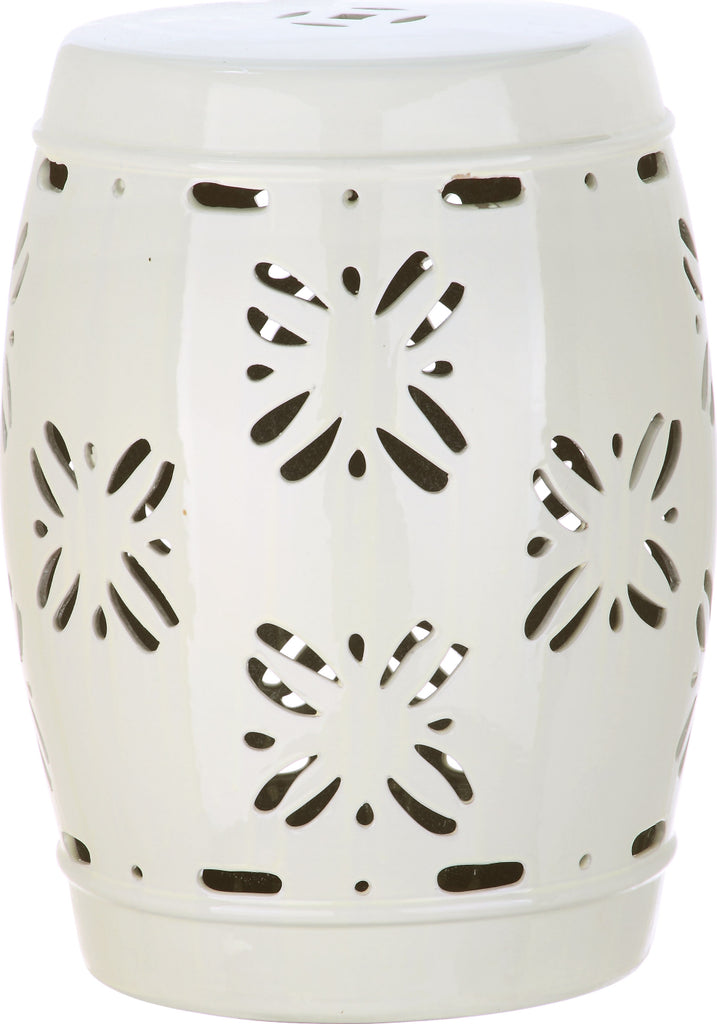 Safavieh Sakura Garden Stool Cream Furniture main image