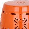 Safavieh Sakura Garden Stool Orange Furniture 