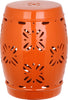 Safavieh Sakura Garden Stool Orange Furniture main image