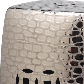 Safavieh Jasmine Garden Stool Silver Furniture 