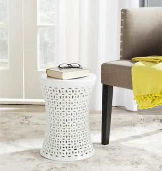 Safavieh Camilla Garden Stool White Furniture  Feature