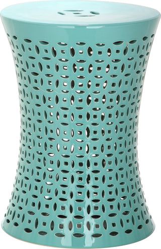 Safavieh Camilla Garden Stool Light Blue Furniture main image