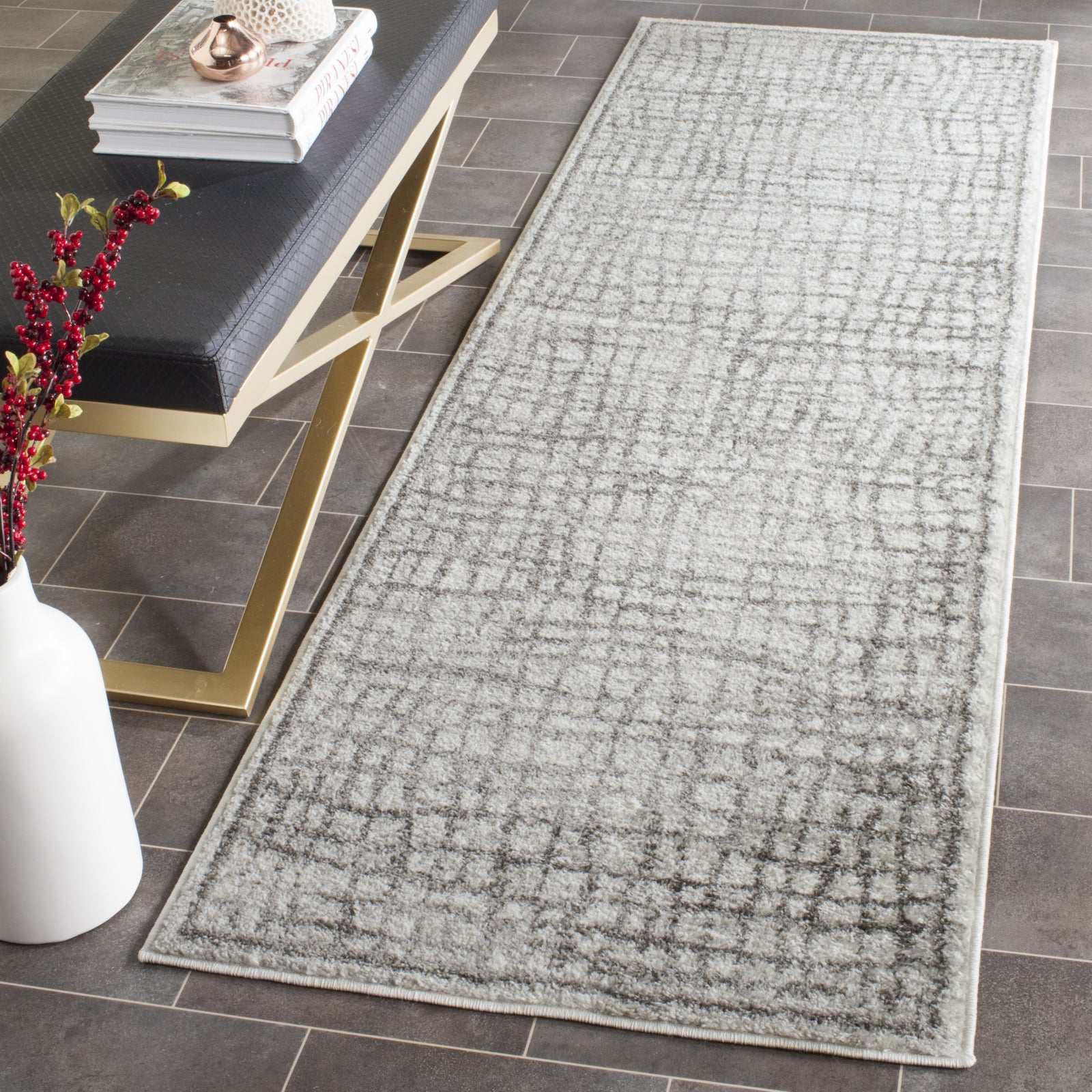 Safavieh Adirondack ADR103B Silver/Ivory Area Rug – Incredible Rugs And ...