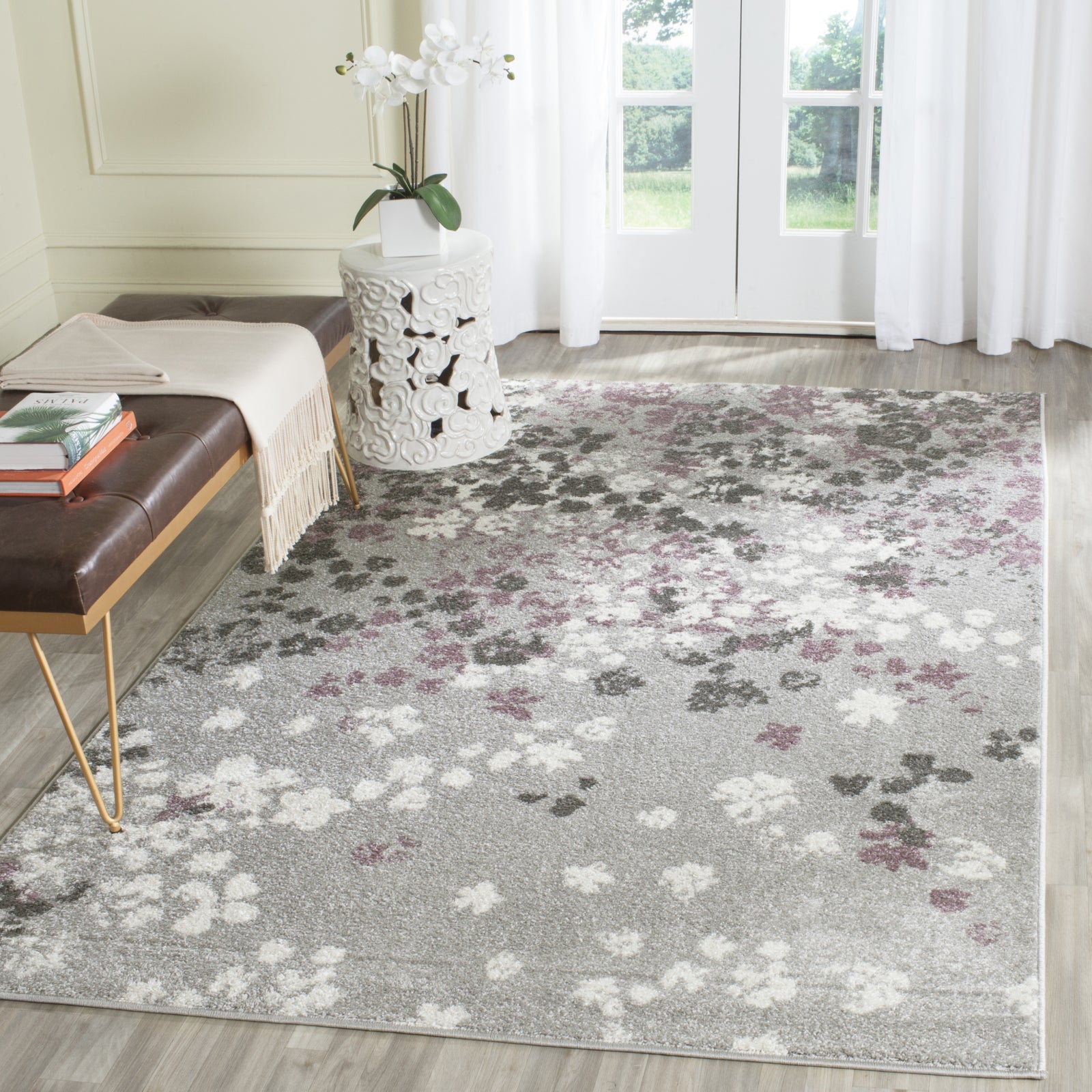 Safavieh Adirondack ADR115M Light Grey/Purple Area Rug – Incredible ...