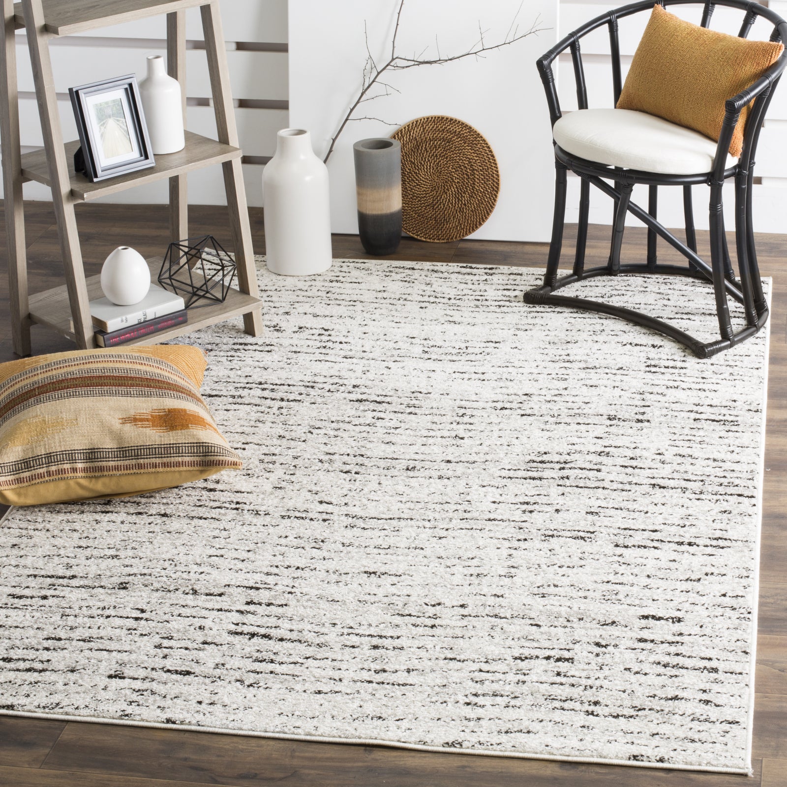 Safavieh Adirondack ADR117B Ivory/Silver Area Rug – Incredible Rugs And ...