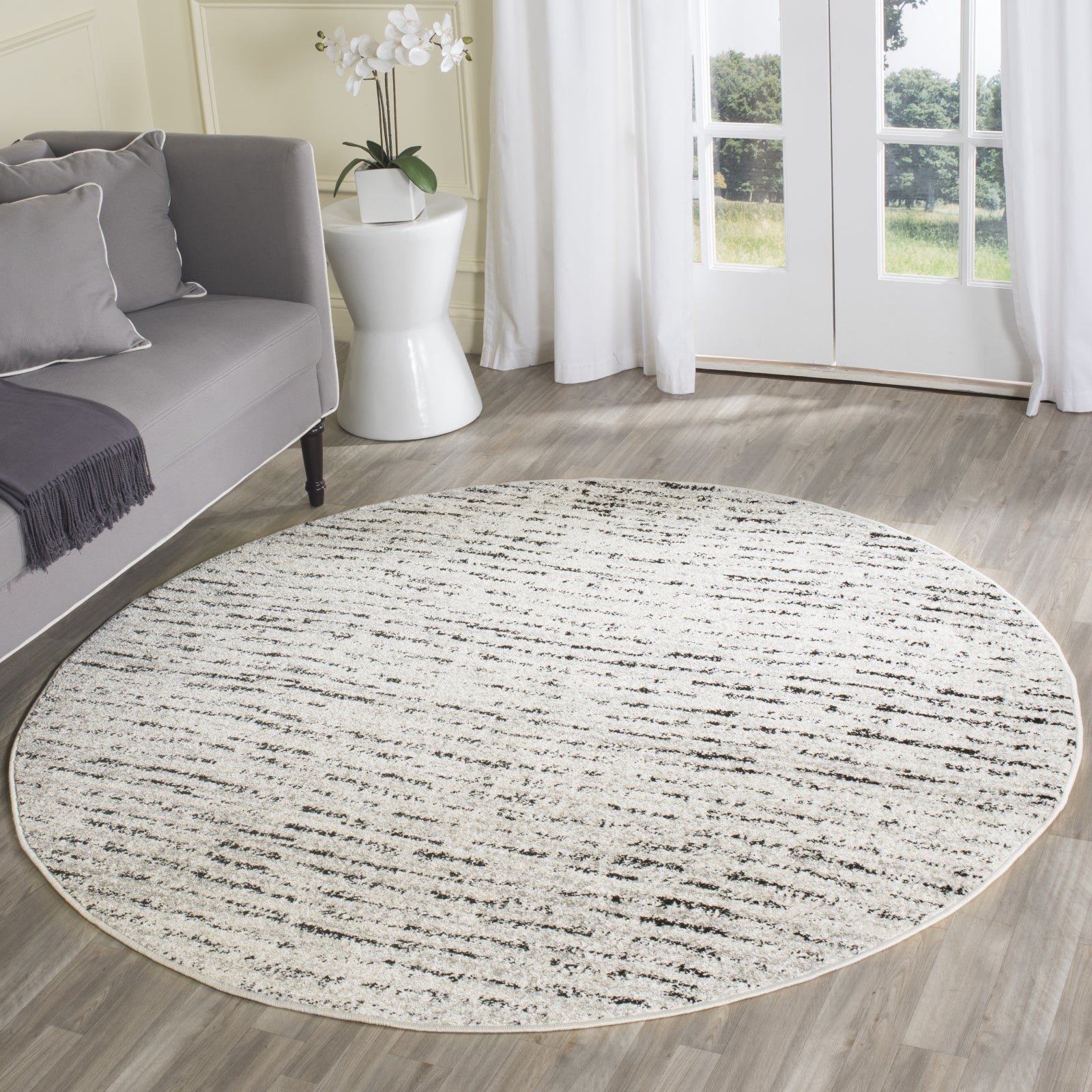 Safavieh Adirondack ADR117B Ivory/Silver Area Rug – Incredible Rugs And ...