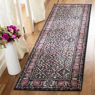 Safavieh Adirondack ADR203Z Black/Fuchsia Area Rug