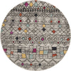 Safavieh Adirondack ADR204F Light Grey/Fuchsia Area Rug Round Image