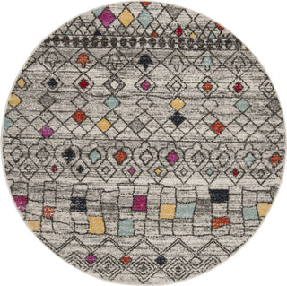 Safavieh Adirondack ADR204F Light Grey/Fuchsia Area Rug Round Image