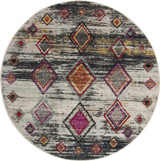 Safavieh Adirondack ADR205F Light Grey/Red Area Rug Round Image