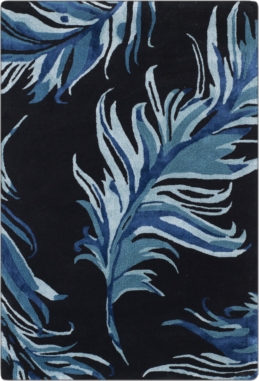 Safavieh Alr-Allure Feather Black/Blue Area Rug main image