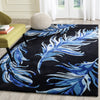 Safavieh Alr-Allure Feather Black/Blue Area Rug Room Scene