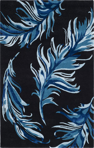 Safavieh Alr-Allure Feather Black/Blue Area Rug Main