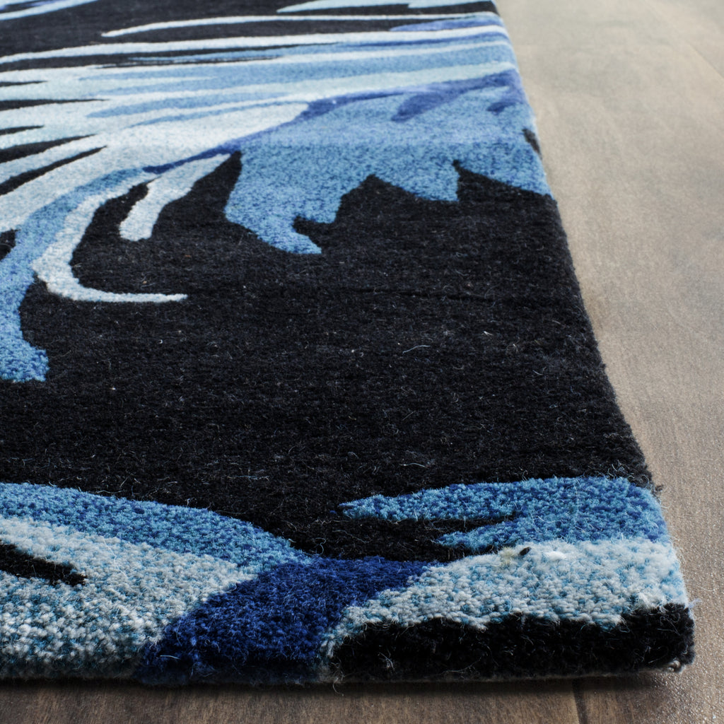 Safavieh AlrAllure Feather Black/Blue Area Rug Incredible Rugs and Decor