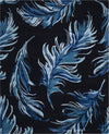 Safavieh Alr-Allure Feather Black/Blue Area Rug Main