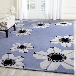 Safavieh Alr-Allure Daisy Blue Area Rug Room Scene Feature