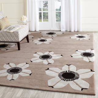 Safavieh Alr-Allure Daisy Brown Area Rug Room Scene Feature