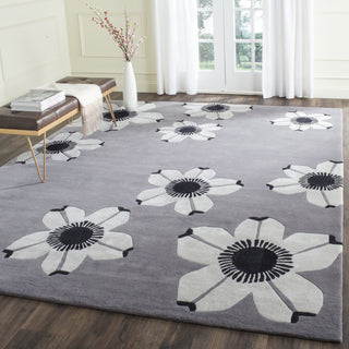 Safavieh Alr-Allure Daisy Grey Area Rug Room Scene Feature