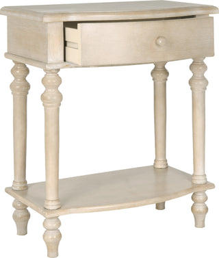 Safavieh Rosanna One Drawer Side Table Grey Furniture 