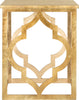 Safavieh Milo Trellis Gold Leaf End Table Furniture Main