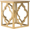 Safavieh Milo Trellis Gold Leaf End Table Furniture 