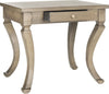 Safavieh Colman One Drawer Storage Side Table Saddle Brown Furniture 