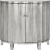 Safavieh Rutherford Demilune Cabinet Silver Leaf Furniture main image