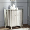 Safavieh Rutherford Demilune Cabinet Silver Leaf Furniture  Feature