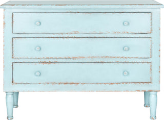 Safavieh Talbet Storage Chest Distressed Blue Furniture main image