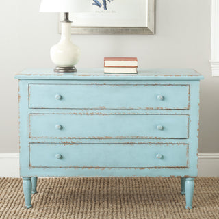 Safavieh Talbet Storage Chest Distressed Blue Furniture  Feature
