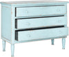Safavieh Talbet Storage Chest Distressed Blue Furniture 
