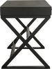 Safavieh Gilbert Desk Weathered Black Furniture 