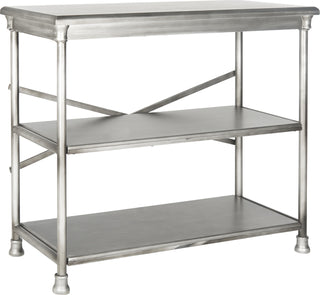 Safavieh Jamison Medium Bookcase Dark Silver Furniture 