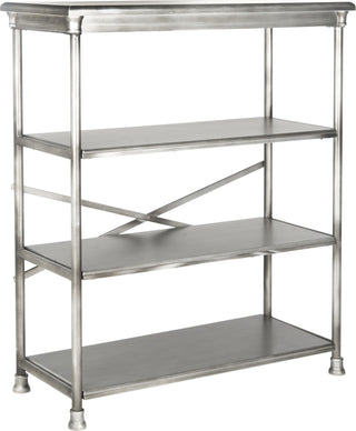 Safavieh Jamison Large Bookcase Dark Silver Furniture 