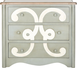 Safavieh Fawn Three Drawer Chest Dark Grey Furniture main image