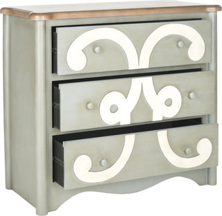 Safavieh Fawn Three Drawer Chest Dark Grey Furniture 