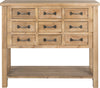 Safavieh Mendie 9 Drawer Chest Natural Oak Furniture main image