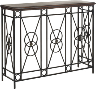 Safavieh Dustin Console Dark Brown Furniture 