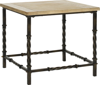 Safavieh Tonya Wood Top Side Table Natural Furniture 