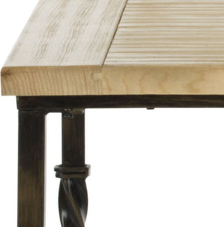 Safavieh Tonya Wood Top Side Table Natural Furniture 