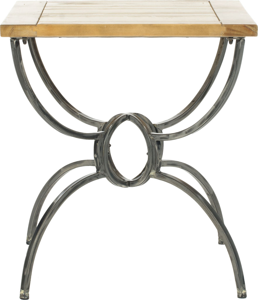 Safavieh Alvin Wood Top End Table Natural Furniture main image