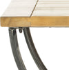 Safavieh Alvin Wood Top End Table Natural Furniture 
