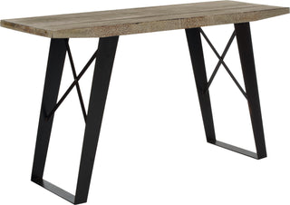 Safavieh Waldo Console Natural and Black Brushed Furniture 