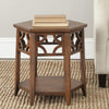 Safavieh Connr Hexagon End Table Brown Furniture 
