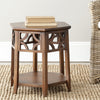 Safavieh Connr Hexagon End Table Brown Furniture  Feature